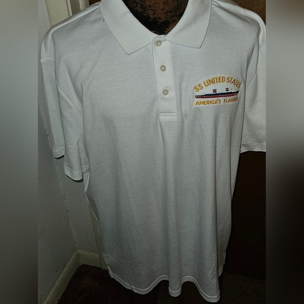 SS United States White Polo Shirt